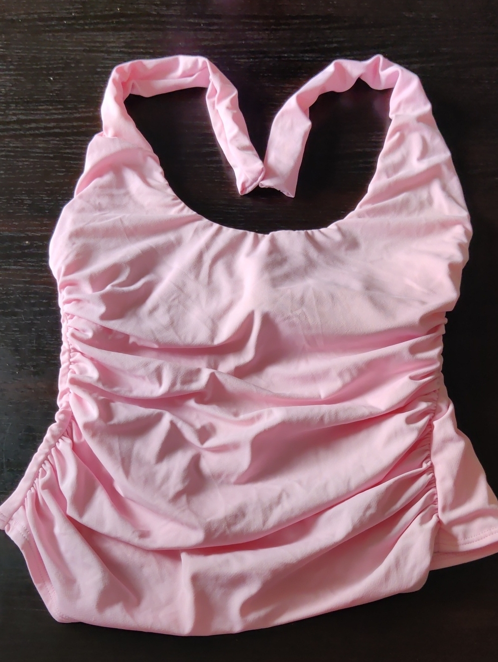 Miraclesuit Pink Ruched Halter One-Piece Swim Footie